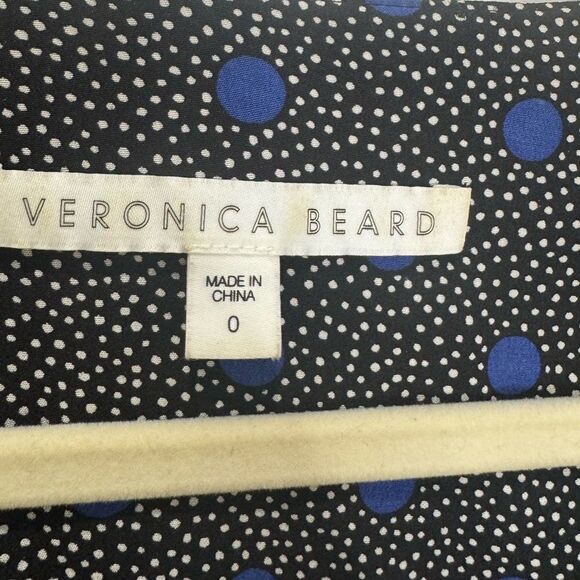 Veronica Beard $585 Lou Lou Silk Polka Dot Mini Dress - Picture 9 of 11
